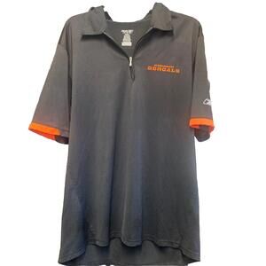 REEBOK PLAY DRY Cincinnati Bengals NFL Crew Neck Golf shirt mens L